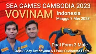 Vovinam Indonesia Sea Games CAMBODIA 2023 - Dual Form 3 Male #sports #vovinam #Seagames