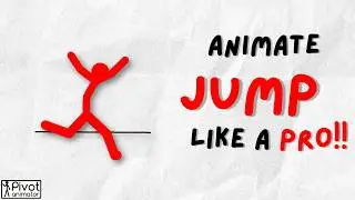 Pivot Animator Tutorial: How to Animte a Jump Animation in 50 Seconds