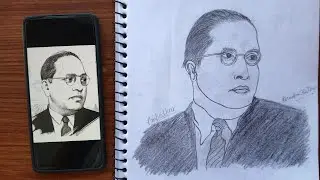 Pencil Sketch | B.R. Ambedkar | Sketching With Me | Muskan Pushkar