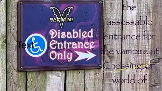 Finding the assessable entrance for the vampire at Chessington World of Adventure