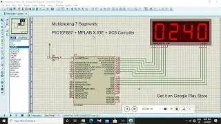 PIC16F887 - Multiplexing 7 Segments Demo - 