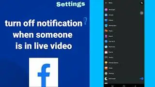 How to turn off notification when someone is in live video On Facebook Lite
