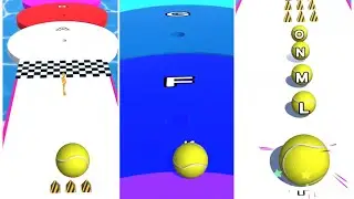 AZ Ball Run Rush 2048 - Gameplay Part 2 AZ Mode Level 1 to 10