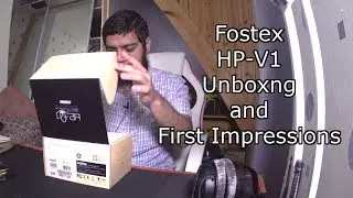 Fostex Hp-V1 Portable Vacuum Tube Amp Unboxing and first listen!!