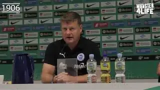 Pressekonferenz SC Preu&szlig;enM&uuml;nster 1:0 SF Lotte - 3.Liga 4.Spieltag 2018/2019