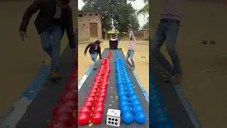 230 + 10 Balloon Pop Challenge With Sister and Roll Ball Pop Balloon Challenge #shorts