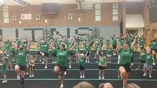 Athena with Rockbridge High School Cheerleaders