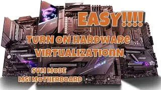 Cara menyalakan Hardware Virtualization || SVM Mode MSI Motherboard