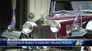 Procession of hearses in Avondale to highlight violence problem