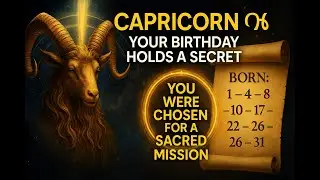 CAPRICORN ♑ BORN ON THESE DATES THE UNIVERSE CHOSE YOU FOR A SACRED MISSION