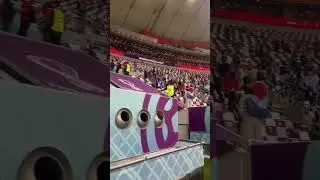Japan fans remaining behind to clean the stadium 🫶🏾😭 #qatar2022 #worldcup