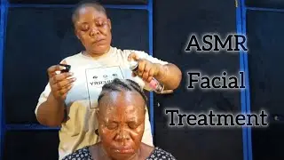 ASMR, facial treatment, cleaning and oiling face massage. #facetreatment #facecleanup #asmr #relax 