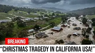 Christmas tragedy in California USA! Mountain flooding and landslides destroy homes in Wrightwood