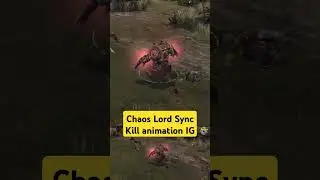 Chaos Lord Sync Kill animation vs IG #warhammer40k #dawnofwar2 #chaosundivided #imperialguard