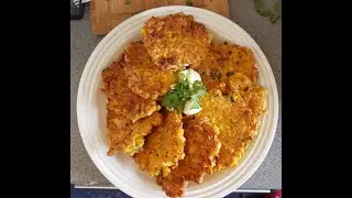 Corn and Halloumi Fritters