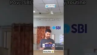 SBI bank ka lunch time 😂  #sbi #comedy #bank