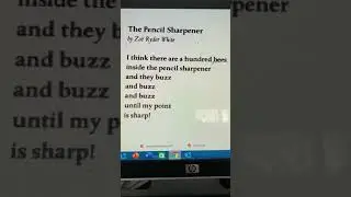 The Pencil Sharpener Poem