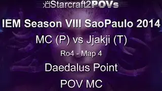 SC2 HotS - IEM VIII SaoPaulo 2014 - MC vs Jjakji - Ro4 - Map 4 - Daedalus Point - MC