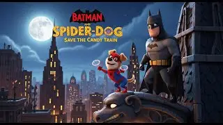 Kids Adventure Story | Batman and Spider-Dog Save the Candy Train 🍬 | Fun Bedtime Poem for Kids