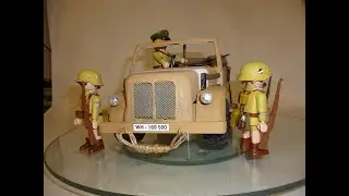 Umbau Playmobil Geldtransporter auf Rommel Mammut  Afrikakorps