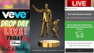 VeVe Drop Day LIVE -  Disney Golden Moments Grand Finale: Walt Disney & Mickey Mouse NFT Drop!