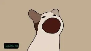 Cat popping is mouth meme animation