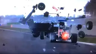 F1 2014 Videogame Crash Compilation