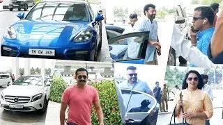 Celebrities With their Super Cars At Amma General Body Meeting 2019 | Mammotty, Mohanlal, Asif Ali