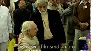 75th birthday party of Satish Gujral, an Indian artist organised by Belgium Embassy
