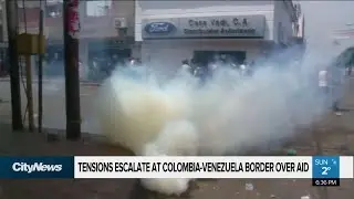 Tensions escalate at Colombia-Venezuela border over aid
