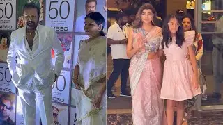 Mohan Babu & Manchu Lakshmi Visuals at Mohan Babu 50 Glorious Years in TFI Event