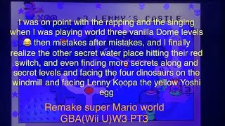 Mario and Luigi made it to vanilla dome remake super Mario world(Wii U)W3 PT3#retrogaming￼￼