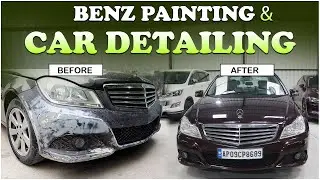 Benz Painting & Car Detailing || Car Club Hyderabad || Best Car Service in Hyderabad || #CarPainting