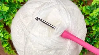 ПОСМОТРИТЕ на эту красоту! НОВЫЙ узор крючком, который Вы НИКОГДА не видели! Легкая вязка крючком