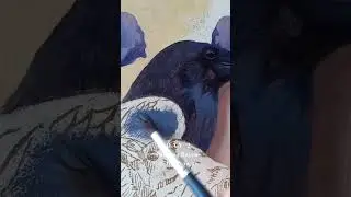 Day two of my artist challenge where I paint two Ravens is out now ♡☆