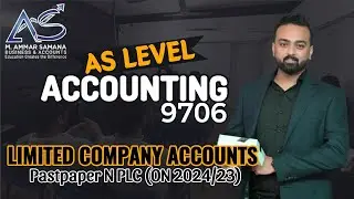 Accounting AS LEVEL Class 70 – N PLC Company accounts - Pastpaper Oct Nov 2024-23