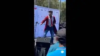 Sunil Gavaskar visits cricket fans in California T20 watch party #cricket #watchparty #t20worldcup
