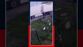 CCTV Footage Captures The Exact Moment A High-Speed Passenger Train Crashes Into A Truck |  N18S
