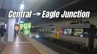 [POV] Brisbane Train ride from Central Station to Eagle Junction Station