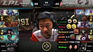 WE vs GAM | 2017 MSI Group Stage Day 5 | Twitch VOD with Chat