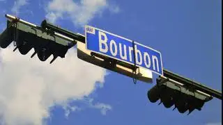 bourbon street sign time lapse the bourbon street sign at canal street in the french quarter area of