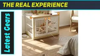 Потрясающая мебель для собачьих клеток! Стильная подставка под телевизор и безопасная клетка.