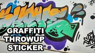 Graffiti Throwup Sticker 
