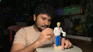 Fred Jones | 6.5&rdquo; | Polymer clay figurine | Ramanan Thangadurai | Scooby doo
