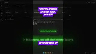 Overclock GPU Nvidia Automatic Tuning 100% Safe #nvidia #overclock