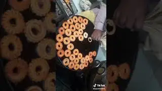 Deep fried flower cookies