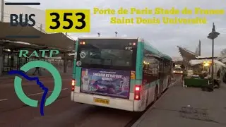 Bus Ratp 353 man nl223 Le Trajet Entre Porte de Paris Stade de France➡️Saint Denis Université