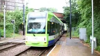 Tramlink Croydon Cr4000 @ Morden Road 01-06-2010