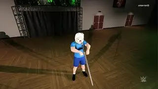 WWE 2K25 straw hats vs adventure time vs youtube vs cuphead