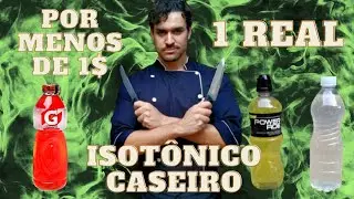 ISOT&Ocirc;NICO CASEIRO POR MENOS DE 1 REAL! #isotonico #gatorade #gatoradecaseiro #corrida #ciclismo